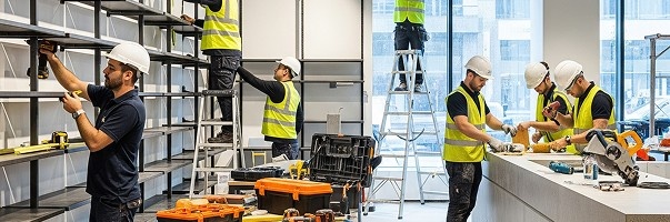 vector image featuring interconnected geometric shapes in modern design